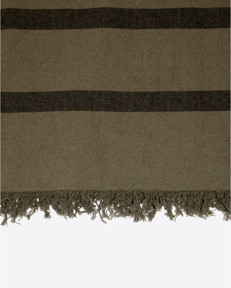 CHENNAI recycled cotton towel 200 x 100 cm in olive colour