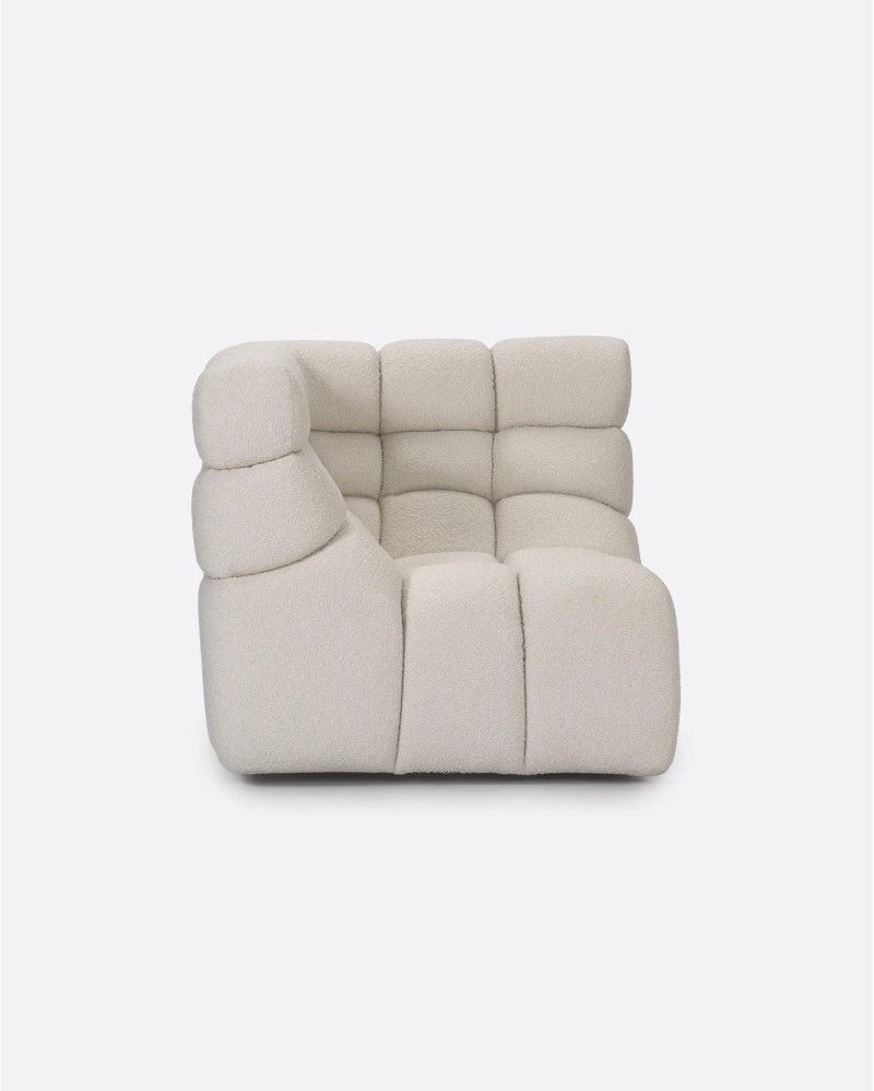 Sofá modular CHOPIN rinconero de olefina reciclada 93 x 93 x 78 cm en color blanco