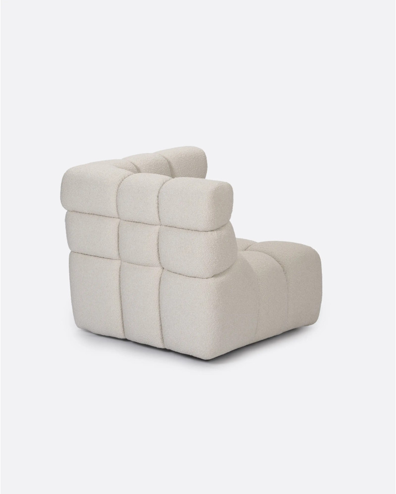Sofá modular CHOPIN rinconero de olefina reciclada 93 x 93 x 78 cm en color blanco