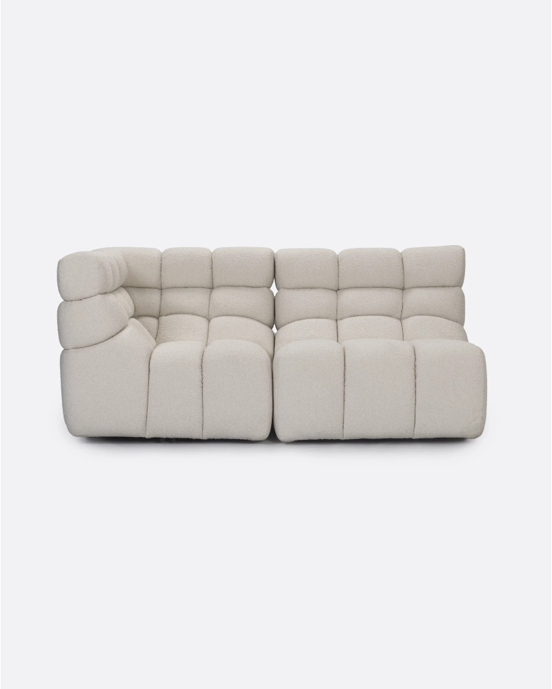 Sofá modular CHOPIN rinconero de olefina reciclada 93 x 93 x 78 cm en color blanco