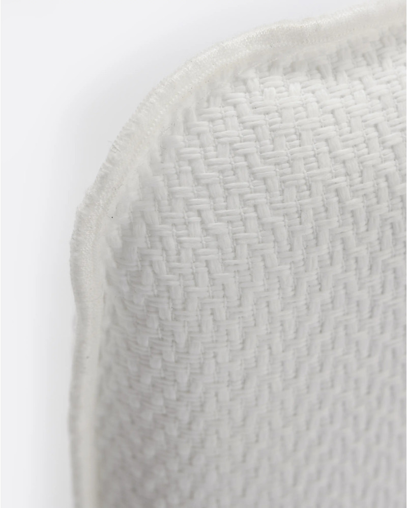 Coussin d'extérieur CORA 48 x 44 x 5 cm en couleur blanche