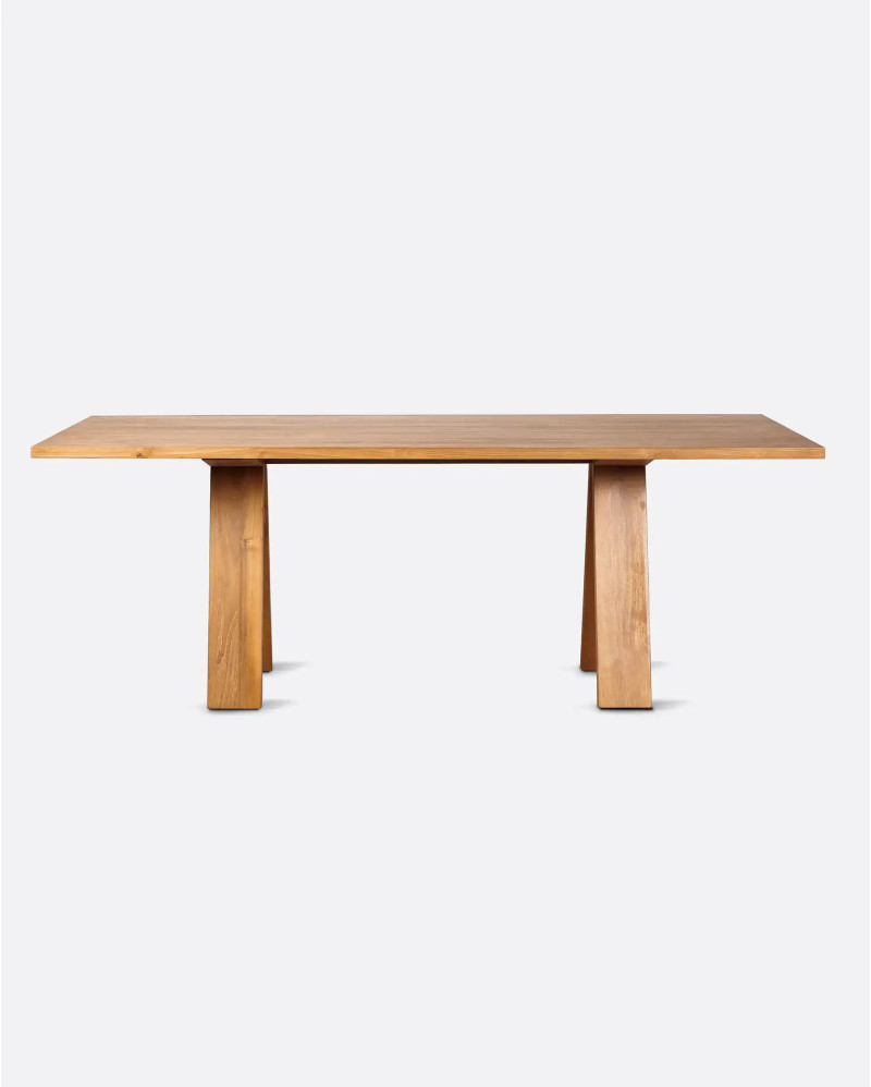 Mesa de comedor BATU de madera de teca reciclada 210 x 95 x 76 cm