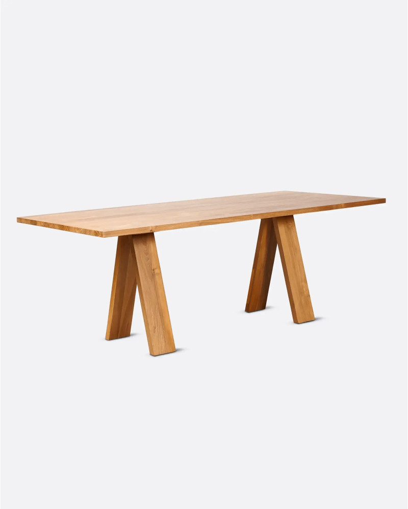 Table à manger BATU en bois de teck recyclé 210 x 95 x 76 cm