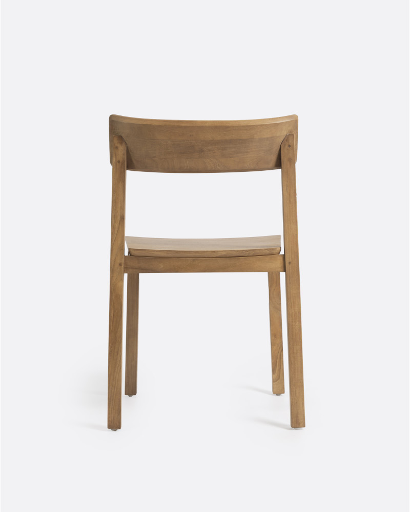 Silla RAWI WA de madera de teca 50 x 47 x 78 cm en color natural
