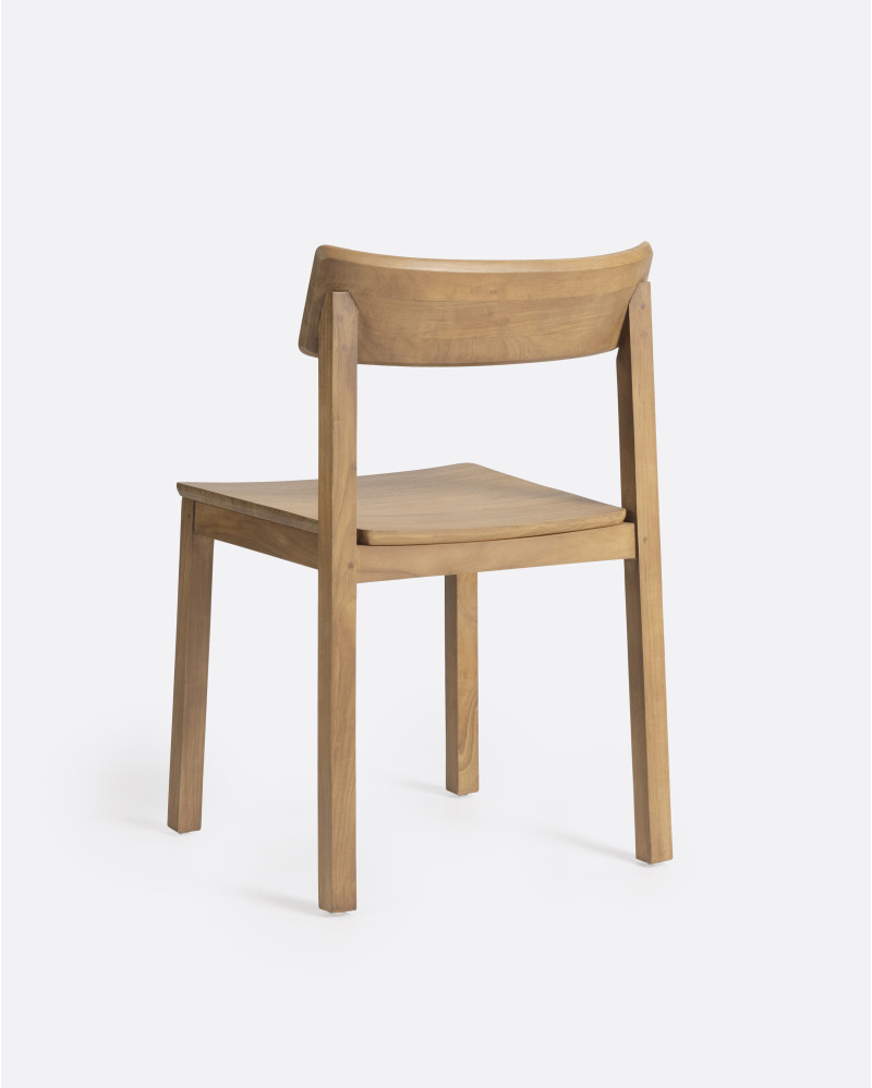 RAWI WA chair in teak wood 50 x 47 x 78 cm in natural colour
