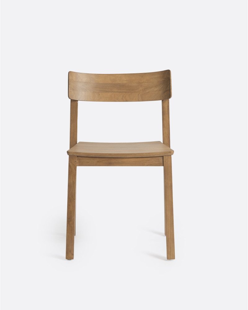 RAWI WA chair in teak wood 50 x 47 x 78 cm in natural colour