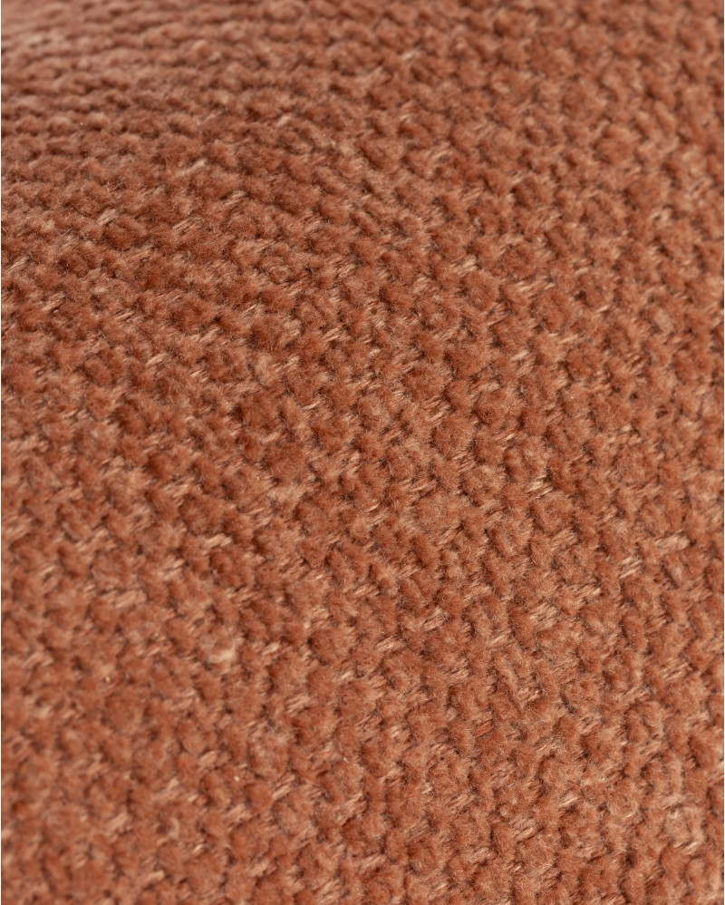 Puf CHOPIN de olefina reciclada 89 x 69 x 42 cm en color terracota