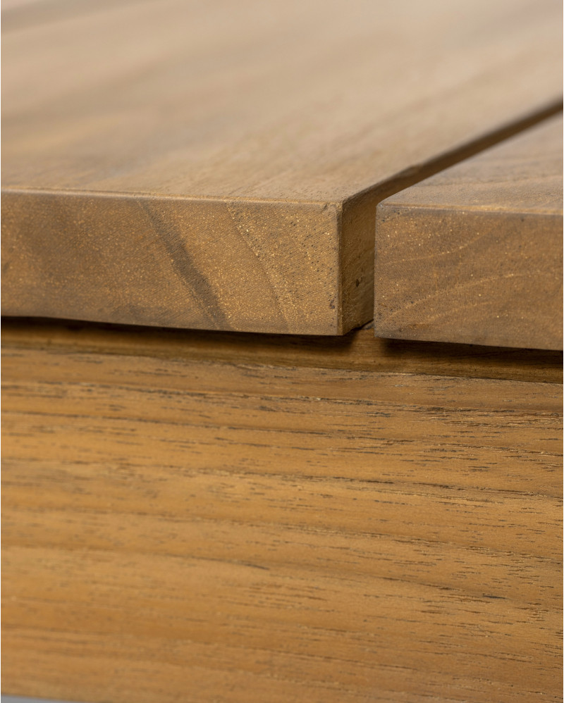 Table à manger d'extérieur GENESIS en bois de teck 200 x 90 x 76 cm