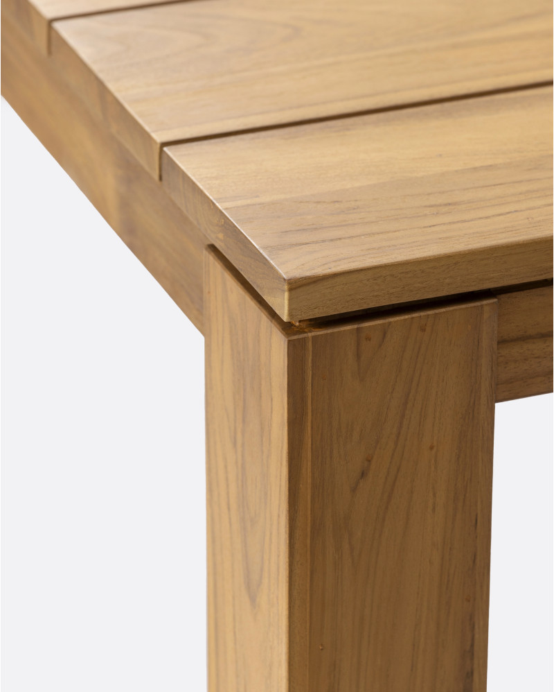 Table à manger d'extérieur GENESIS en bois de teck 200 x 90 x 76 cm