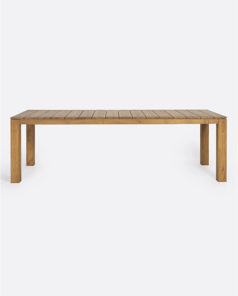 GENESIS Outdoor dining table in teak wood 250 x 90 x 76 cm