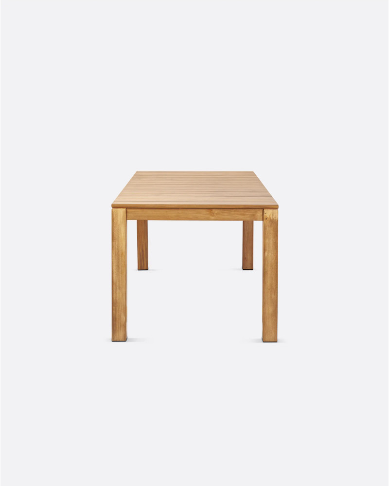 Mesa de comedor de exterior GENESIS de madera de teca 200 x 90 x 76 cm