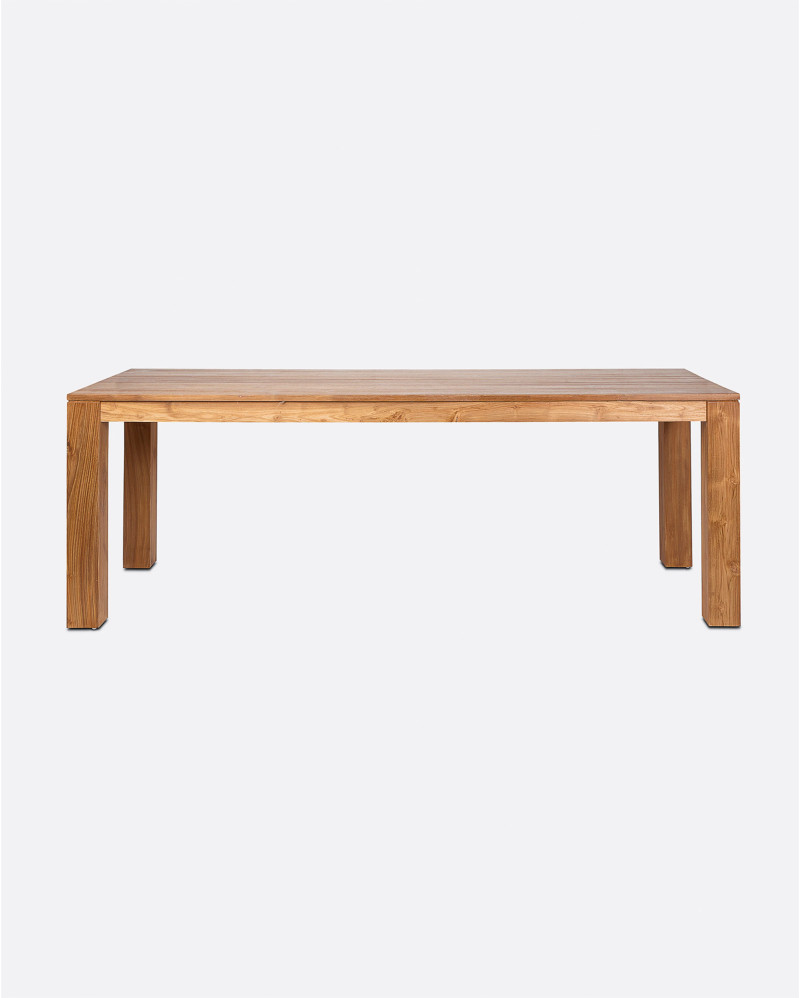 Mesa de comedor GENESIS de madera de teca reciclada 200 x 90 x 76 cm