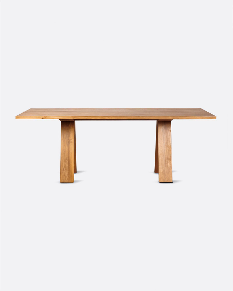 Mesa de comedor BATU de madera de teca reciclada 210 x 95 x 76 cm