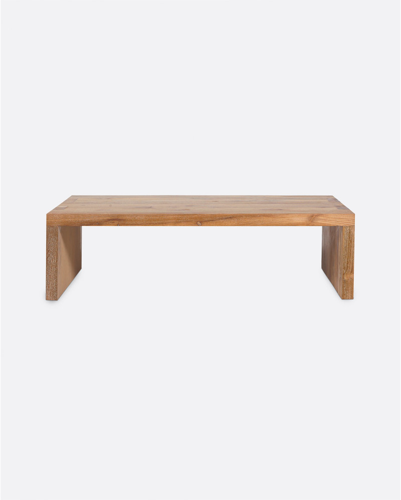 Mesa de centro GENESIS de madera de teca reciclada 120 x 70 x 35 cm