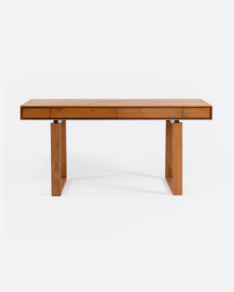 Escritorio SINJAI de madera de teca reciclada 160 x 64 x 76 cm