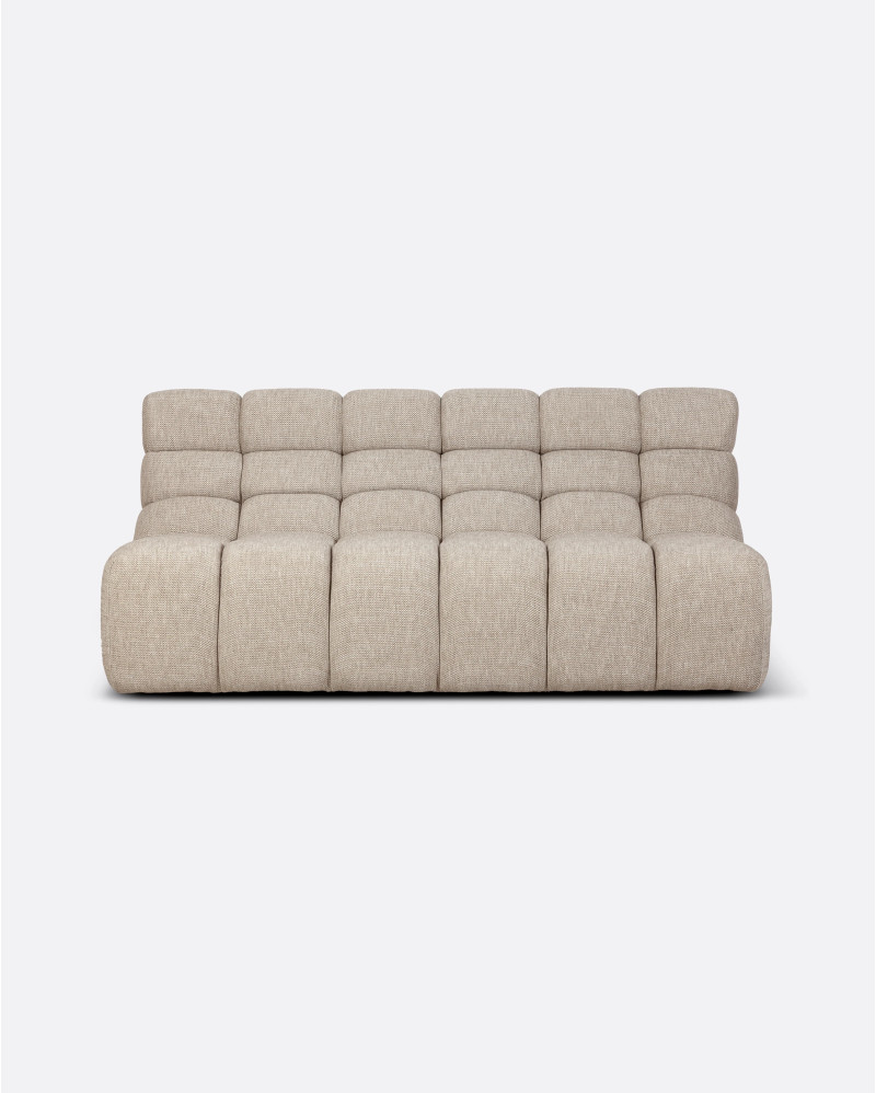 CHOPIN 2/3-seater modular sofa in recycled olefin 190 x 93 x 78 cm in natural colour