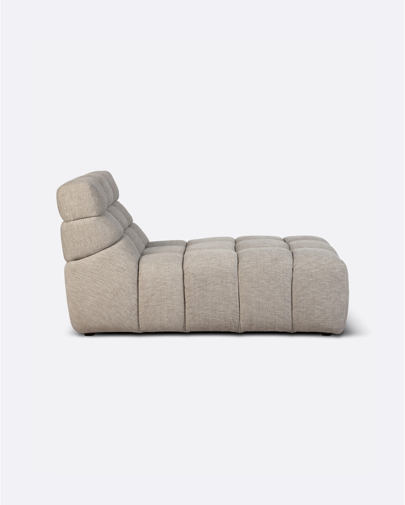 Chaise longue CHOPIN de olefina reciclada 93 x 145 x 78 cm en color natural