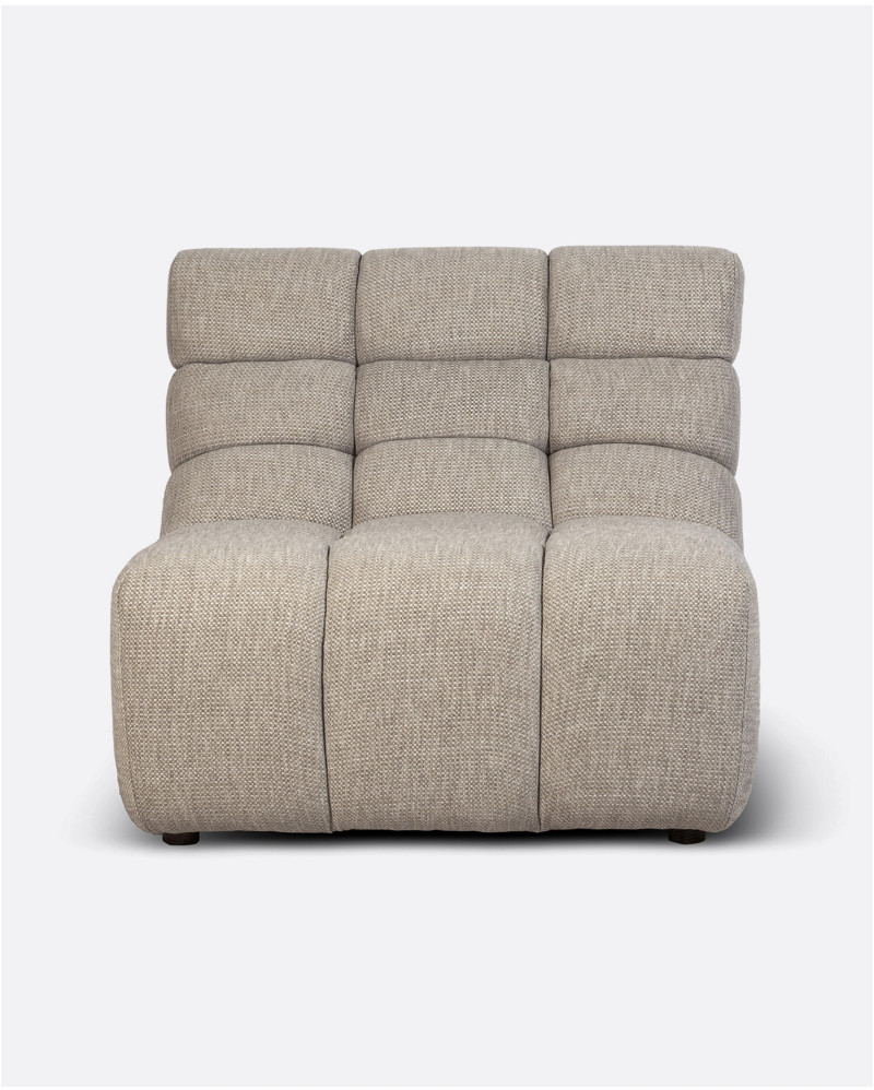 Chaise longue CHOPIN de olefina reciclada 93 x 145 x 78 cm en color natural