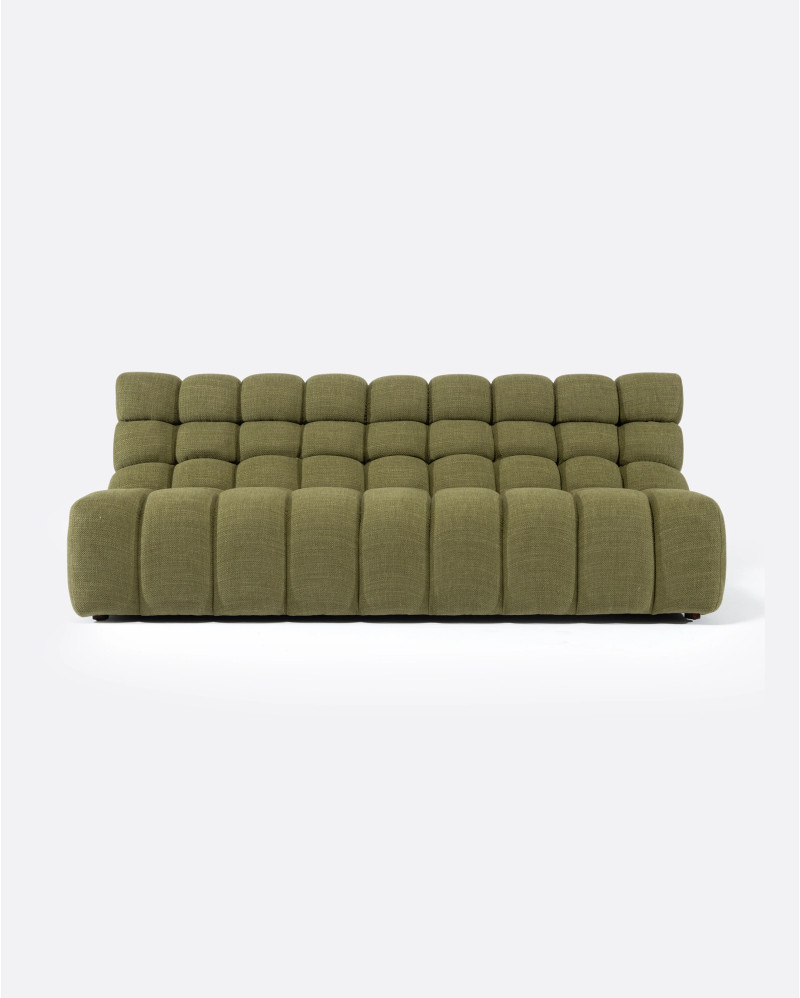 CHOPIN 4 -seater modular sofa in recycled olefin 215 x 93 x 78 cm in moss colour