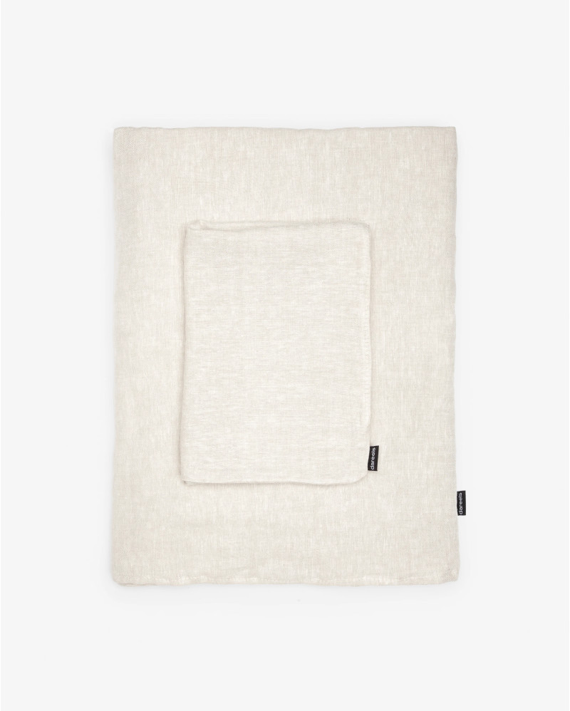 Funda para sofá STROZZI 1 plaza de lino 120 x 95 x 65 cm en color cross