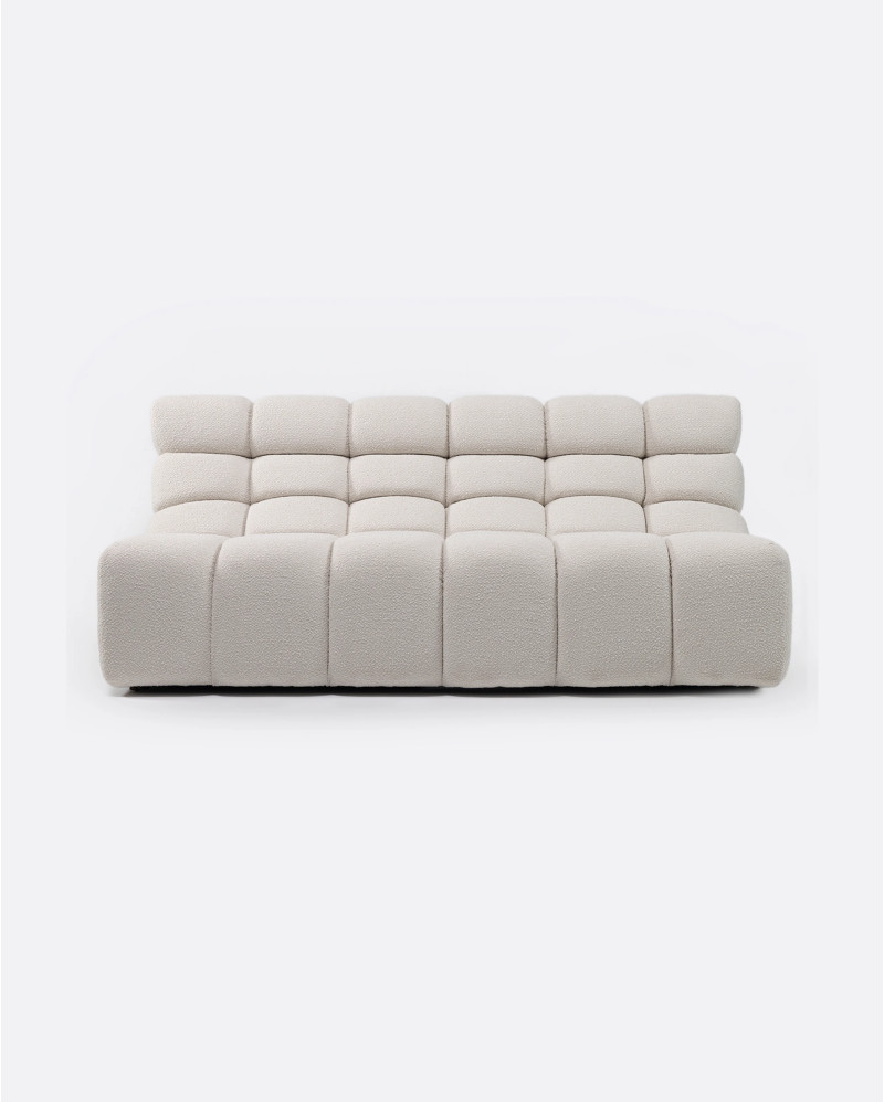 CHOPIN 2/3-seater modular sofa in recycled olefin 190 x 93 x 78 cm in white colour