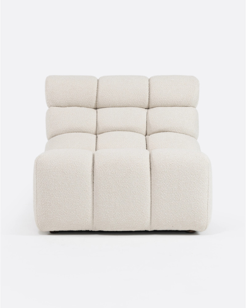 Chaise longue CHOPIN de olefina reciclada 93 x 145 x 78 cm en color blanco