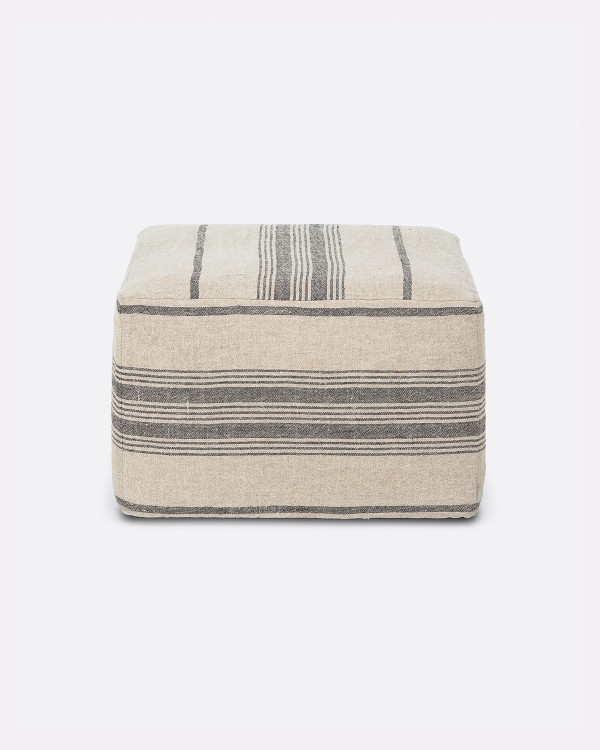 ZIP pouffe with linen cover...