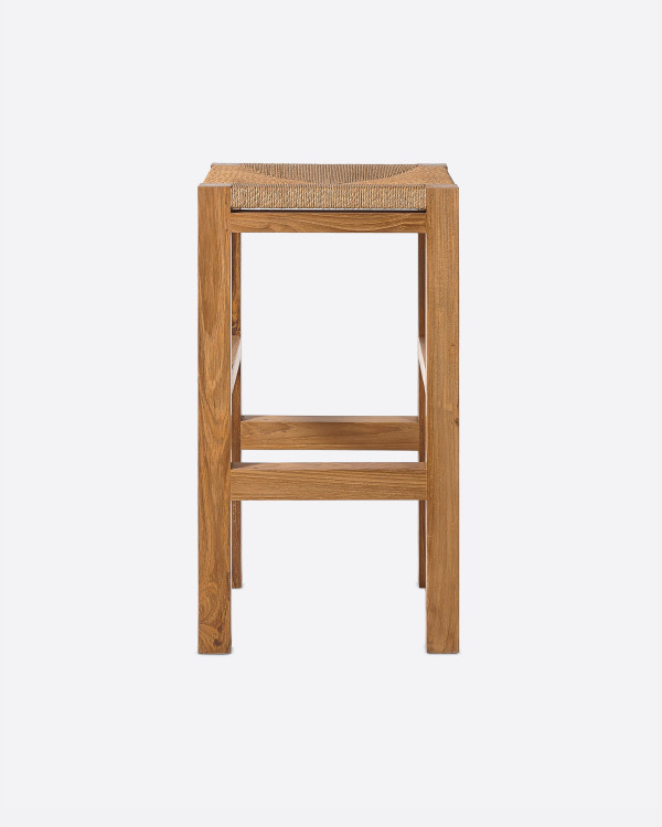 KUMAI high stool in teak...