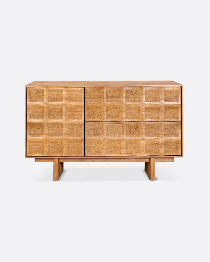 Aparador RIJAL de madera de teca reciclada 130 x 45 x 79 cm