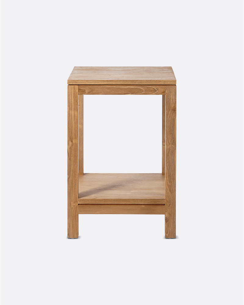 ESSENT bedside table in recycled teak wood 40 x 40 x 60 cm