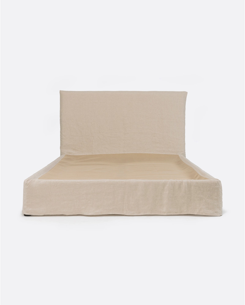 Housse de lit BEETHOVEN en lin 170 x 220 x 120 cm en couleur cross