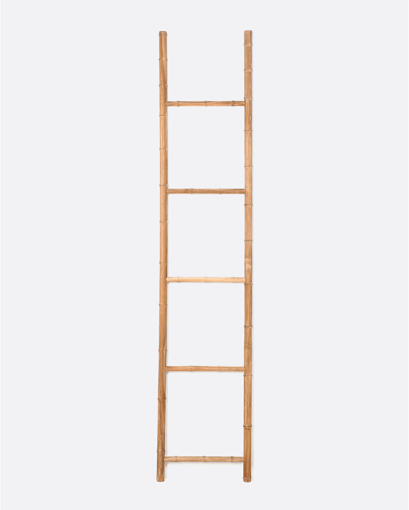 Porte-manteau MOTIF en bois de teck 40 x 3 x 190 cm en couleur naturelle