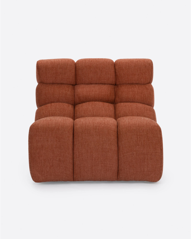Sofá modular CHOPIN 1 plaza de olefina reciclada 89 x 93 x 78 cm en color terracota