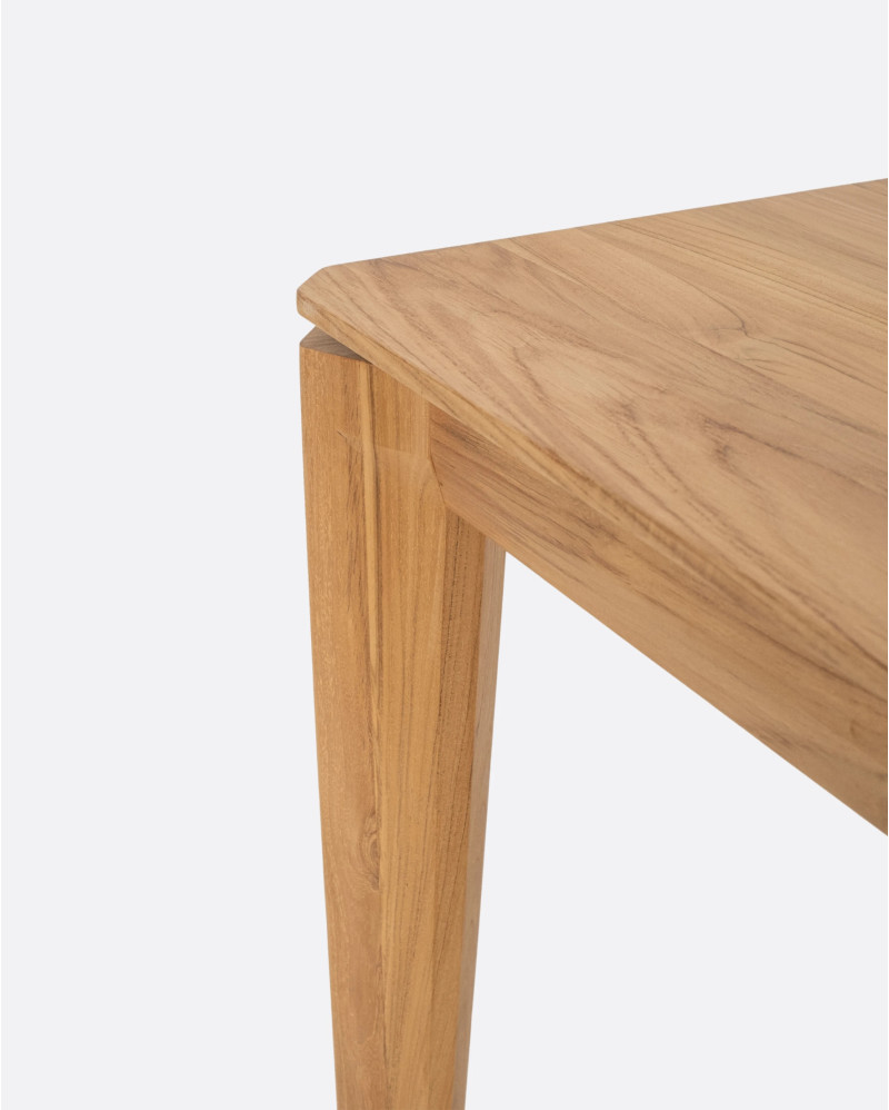 Mesa de comedor DAOEN de madera de teca reciclada 220 x 90 x 76 cm