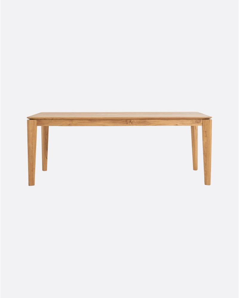 Table de salle à manger extensible DAOEN en bois de teck 200/300 x 90 x 75 cm