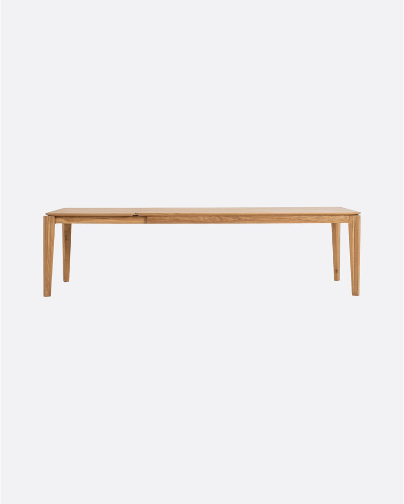 Table de salle à manger extensible DAOEN en bois de teck 200/300 x 90 x 75 cm