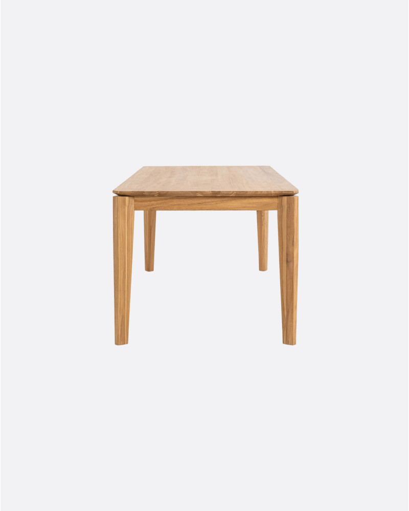 Table de salle à manger extensible DAOEN en bois de teck 200/300 x 90 x 75 cm