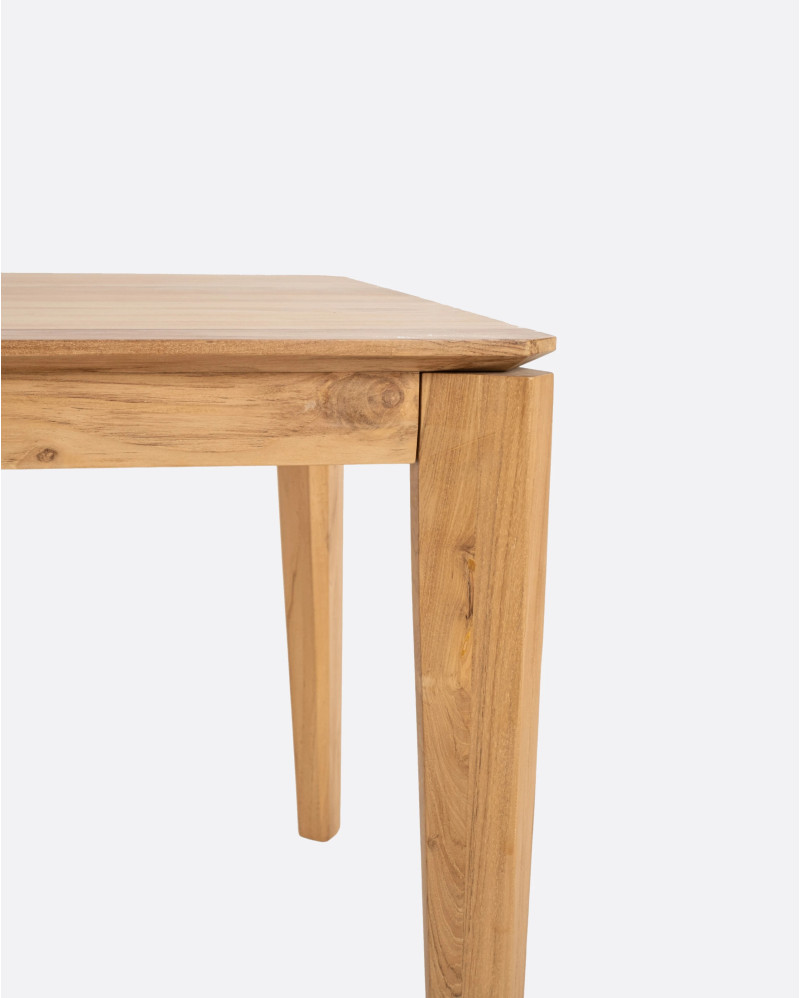 Table de salle à manger extensible DAOEN en bois de teck 200/300 x 90 x 75 cm