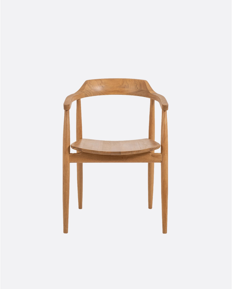 Silla WALUA de madera de teca 53 x 48 x 78 cm
