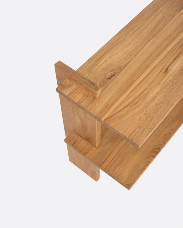ELARA wall shelf in teak...
