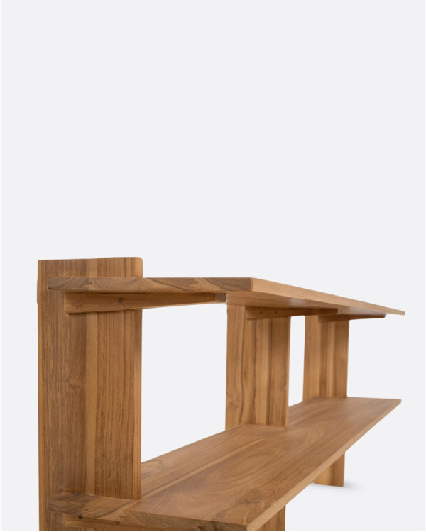 ELARA wall shelf in teak...