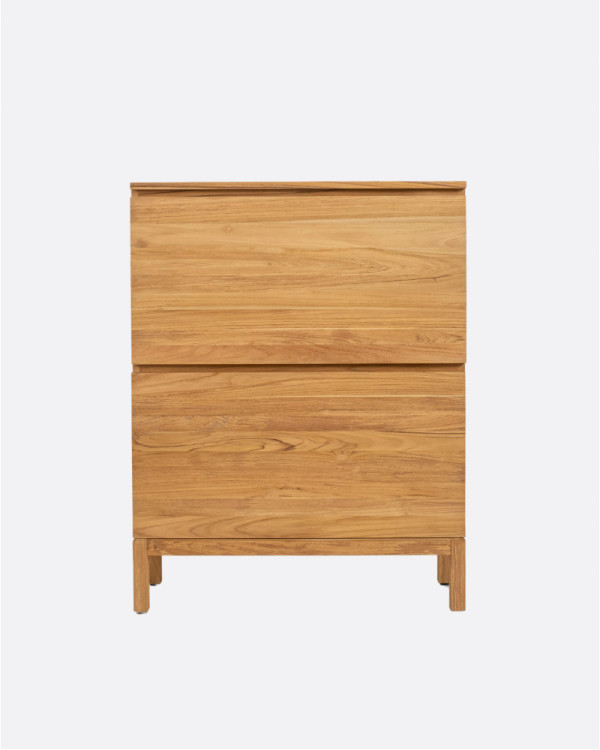 EROSI shoe cabinet in teak...