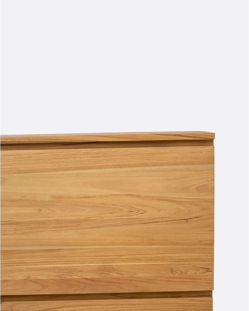 EROSI shoe cabinet in teak wood 90 x 35 x 116 cm