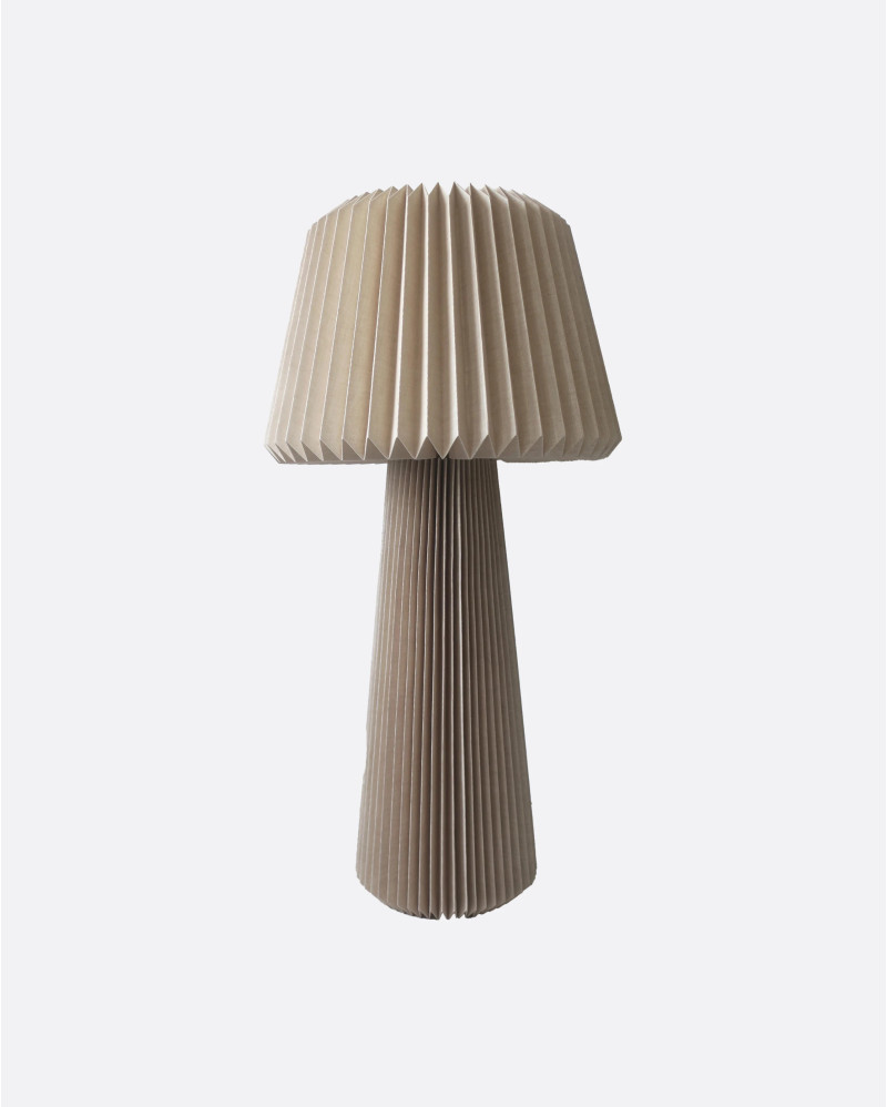 Lampe de table BAREDI en tissu 47 x 47 x 95 cm couleur naturelle