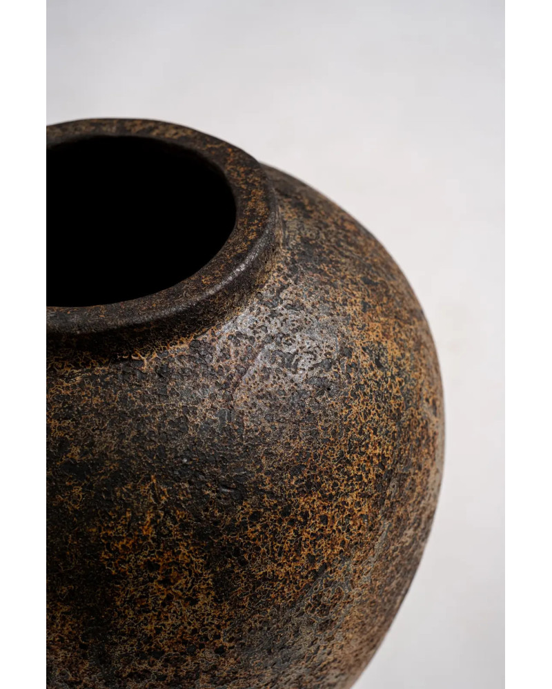 MONANA decorative clay vase 25 x 25 x 25 cm