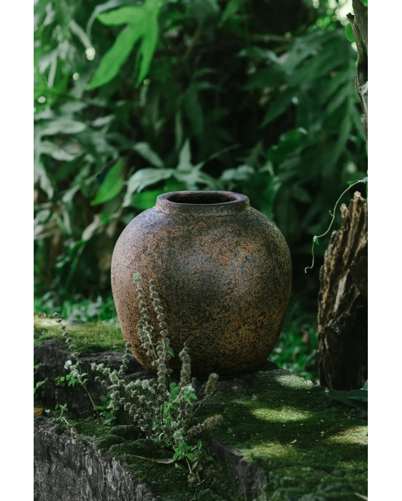 Vase décoratif MONANA en argile 25 x 25 x 25 cm