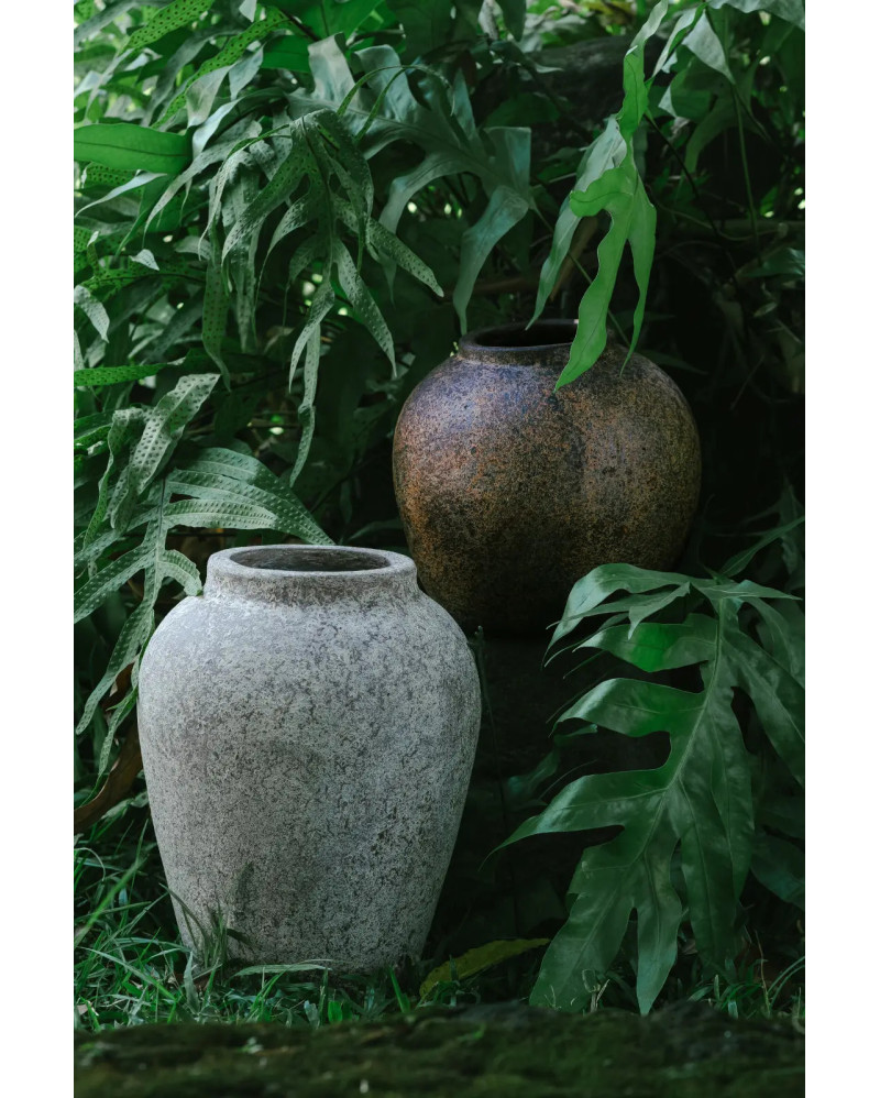 Vase décoratif DAH en argile 26 x 26 x 32 cm