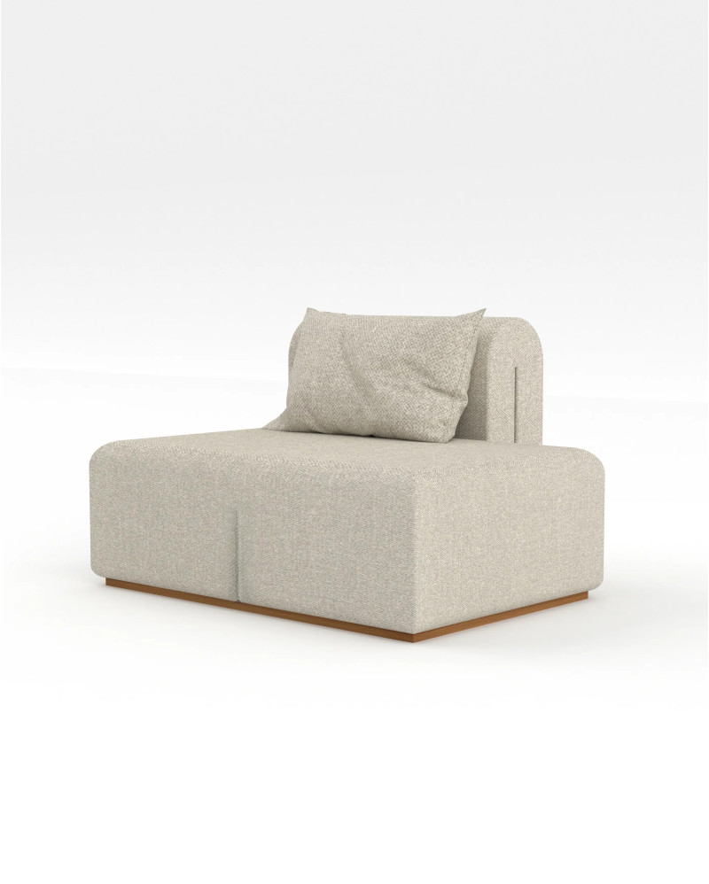 Chaise longue gauche NORA 113 x 100 x 71 cm