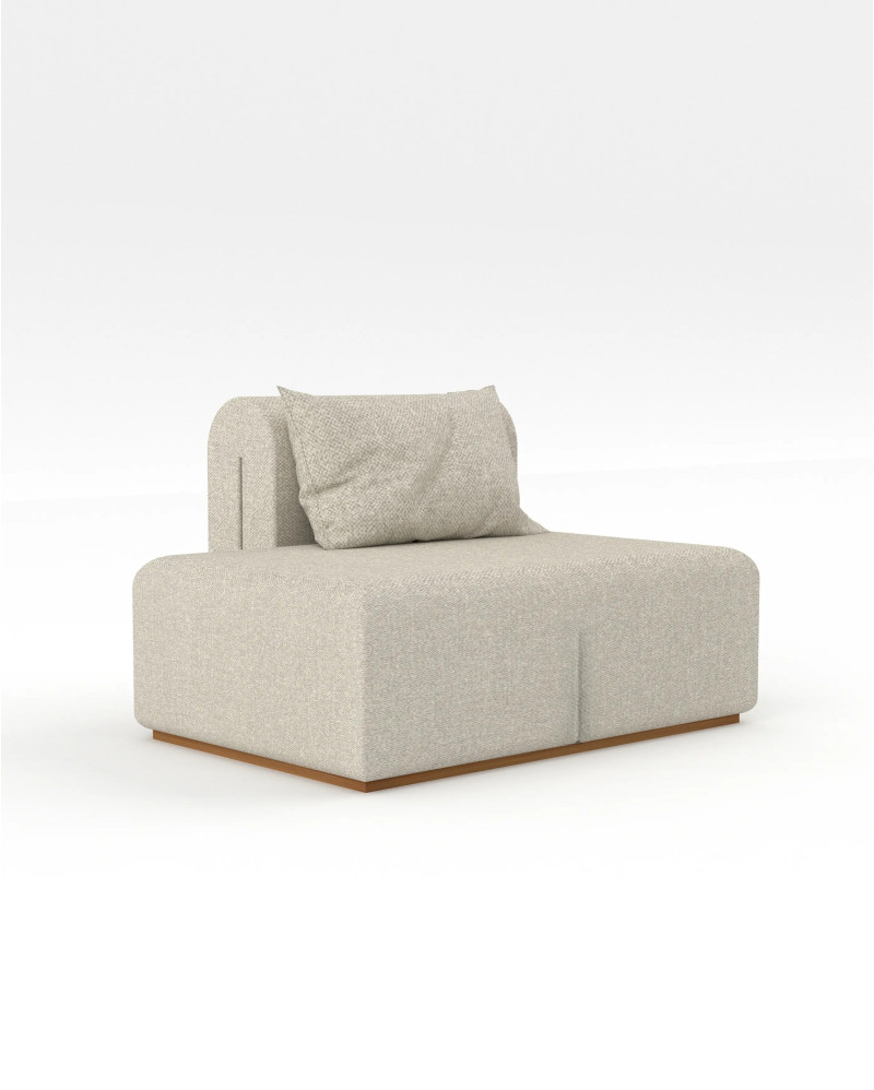 Chaise longue droite NORA 113 x 100 x 71 cm