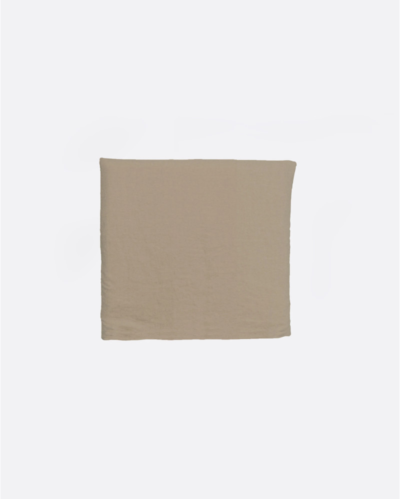 Cabecero BEETHOVEN de lino 110 x 8 x 110 cm para cama de 90 cm color natural